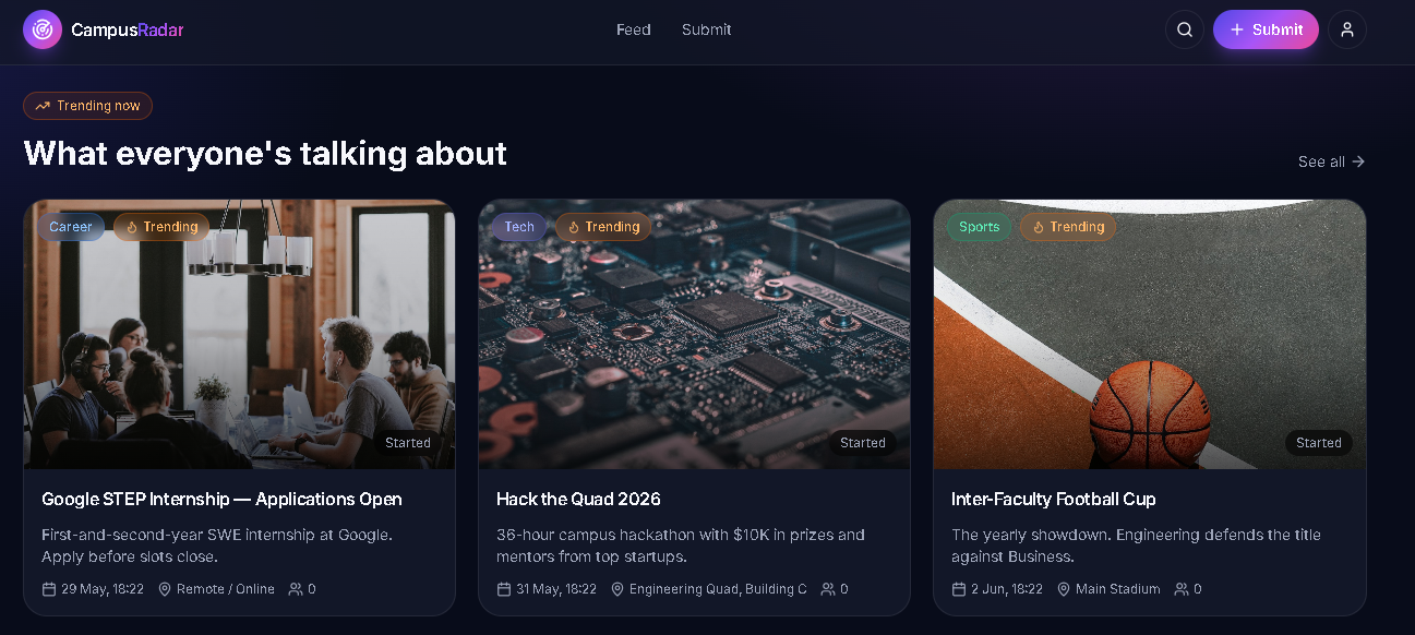Campus Pulse project preview